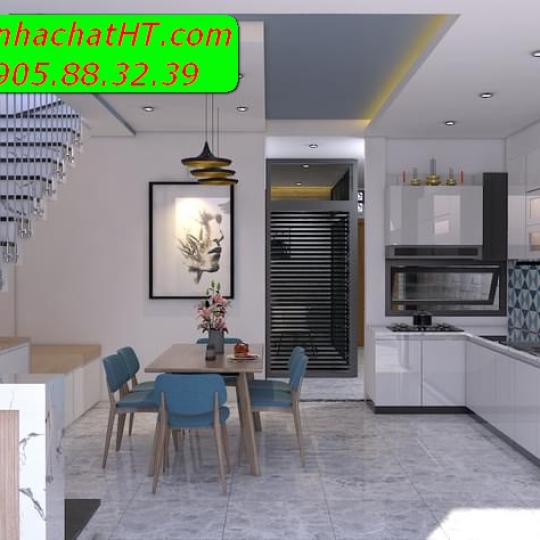 Mẫu nội thất nhà bếp - Nhà Chất HT