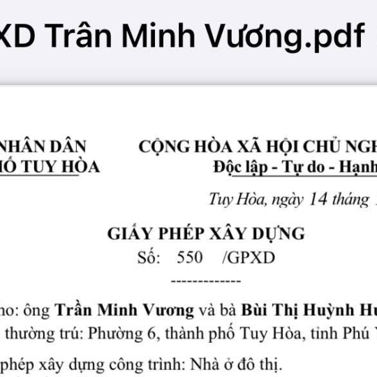 NHÀ ANH VƯƠNG CHỊ HUÊ - 03 Võ Văn Dũng, phường 9, tp. Tuy Hoà, tỉnh Phú Yên 