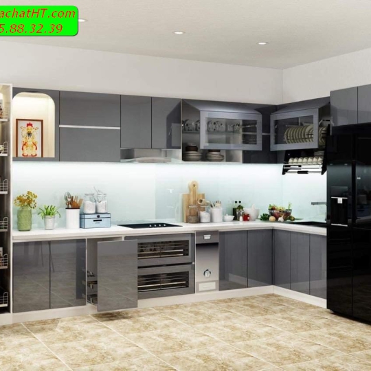 Mẫu nội thất nhà bếp - Nhà Chất HT