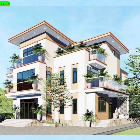 Mẫu biệt thự - Nhà Chất HT