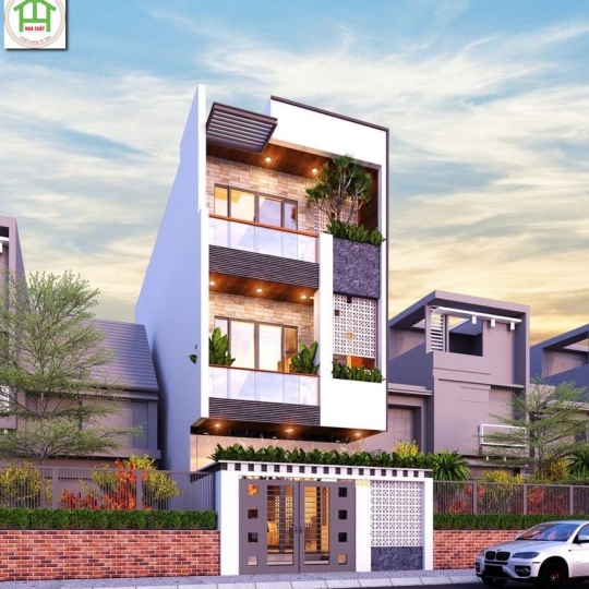 Mẫu lô phố 3 tầng - Nhà Chất HT