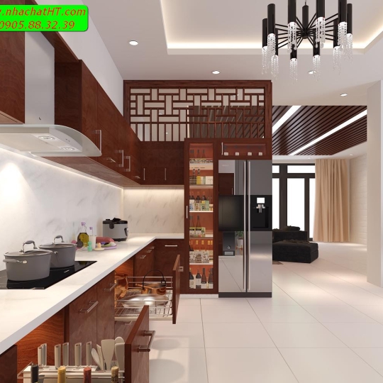 Mẫu nội thất nhà bếp - Nhà Chất HT