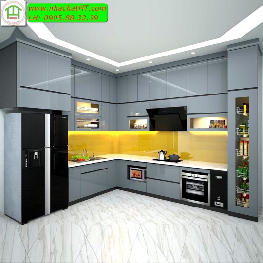 Mẫu nội thất nhà bếp - Nhà Chất HT
