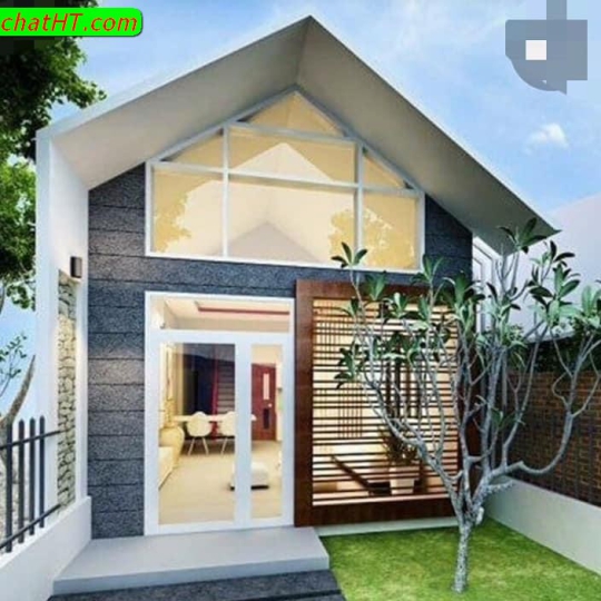 Mẫu cấp 4 sân vườn - Nhà Chất HT