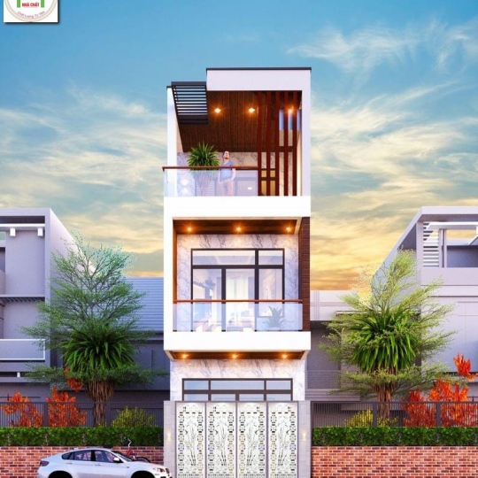 Mẫu lô phố 3 tầng - Nhà Chất HT