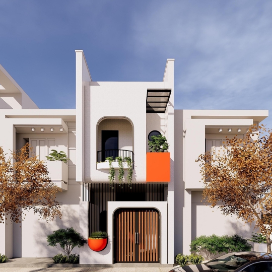 Mẫu lô phố 2 tầng - Nhà chất HT