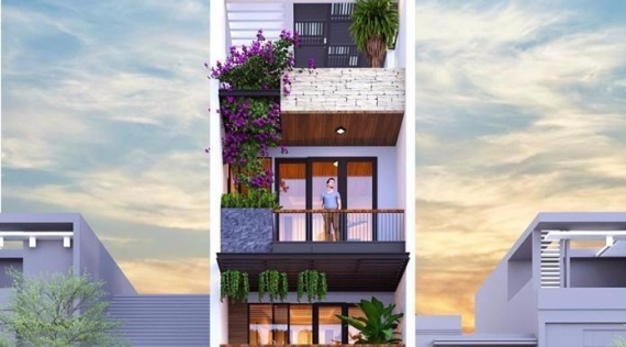 Mẫu lô phố 4 tầng - Nhà Chất HT