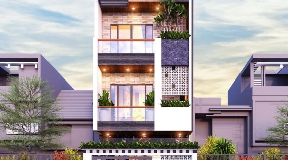 Mẫu lô phố 3 tầng - Nhà Chất HT